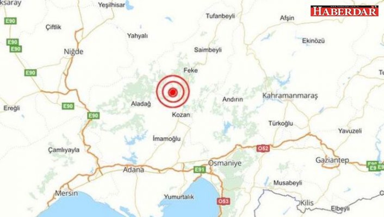 Adana’da deprem