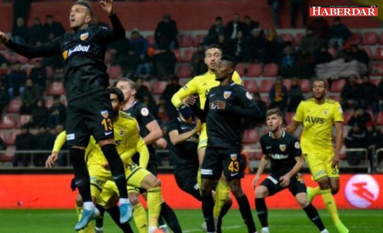 Fenerbahçe Kayserispor deplasmanında turu Kadıköye bıraktı