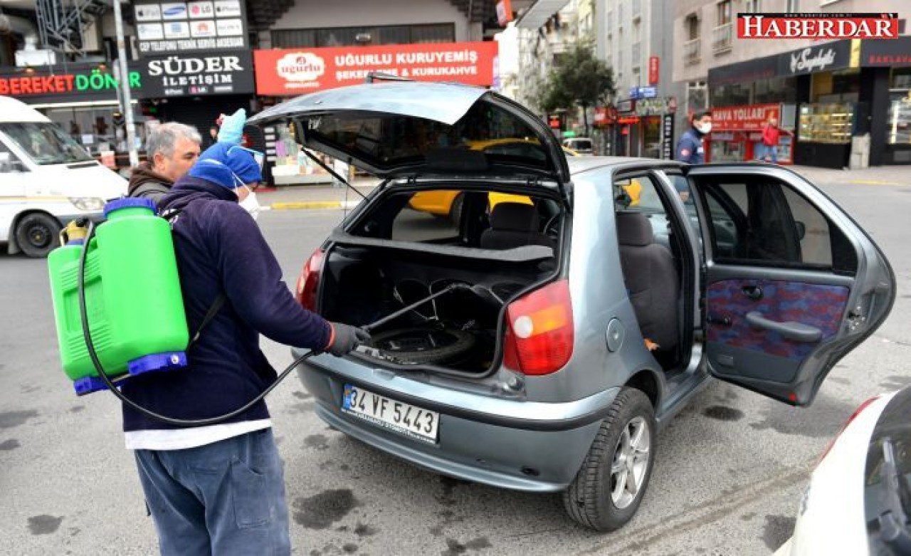 AVCILAR’DA ARAÇLARA KORONAVİRÜS DEZENFEKSİYONU