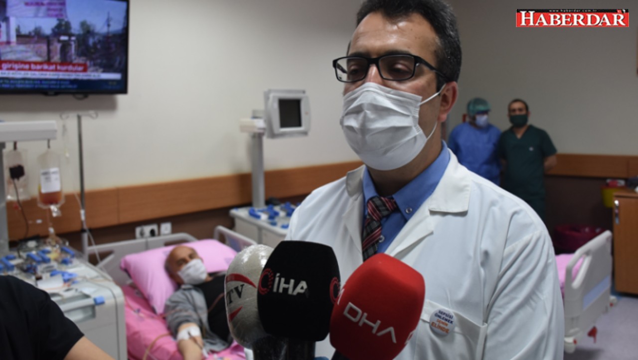Türkiyede bir ilk! Coronayı yenen kişiden plazma alınıp hastaya nakledildi