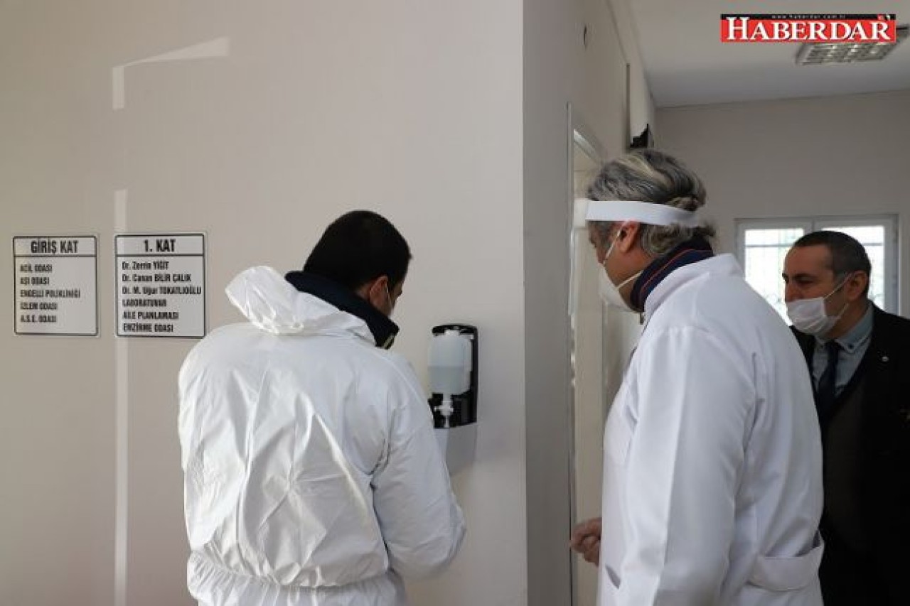 Büyükçekmece’de sağlık ocaklarına dezenfektan makinesi monte edildi