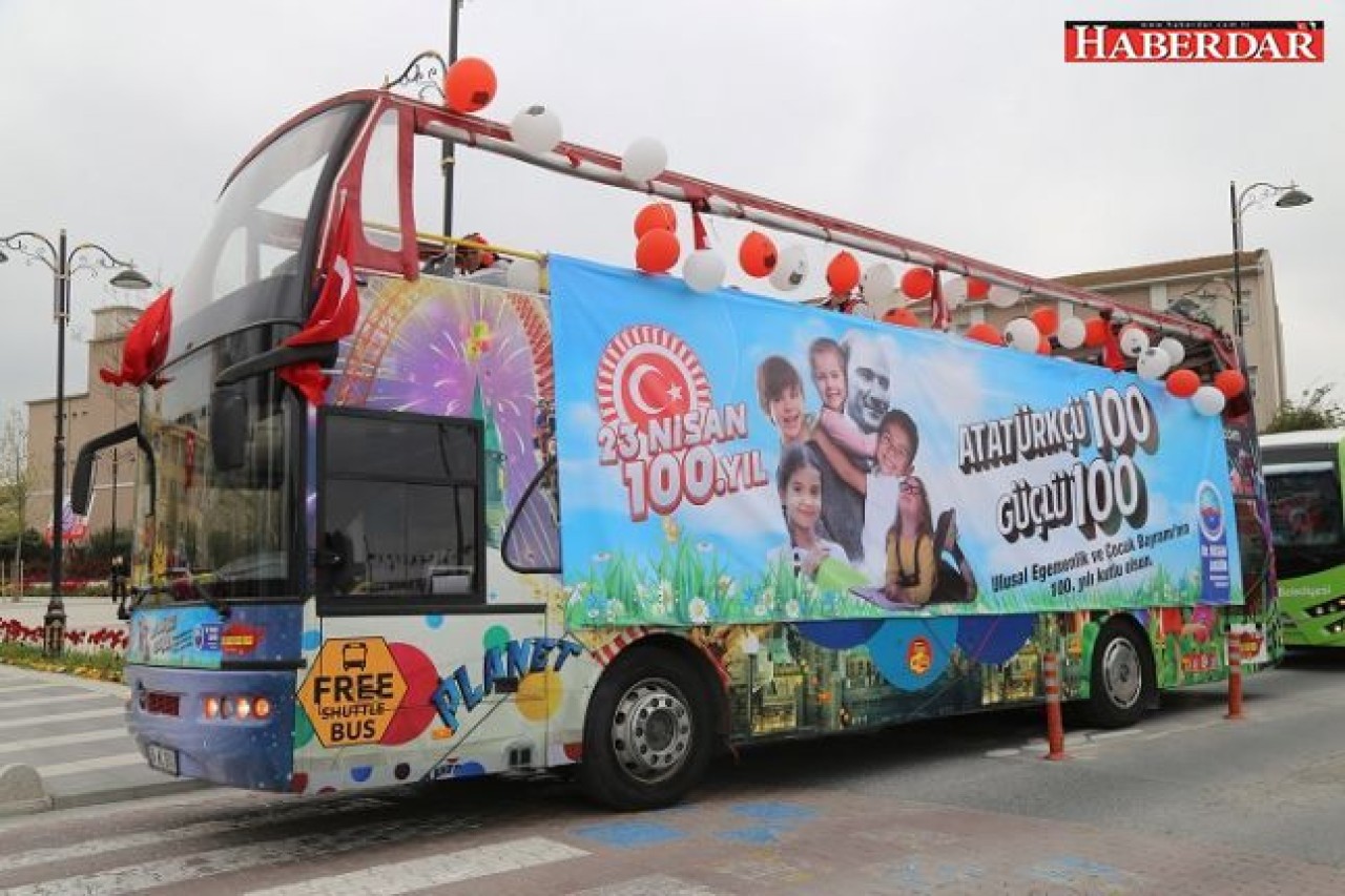 23 Nisan coşkusu 100. Yıl Otobüsü ile sokaklara yayılıyor!