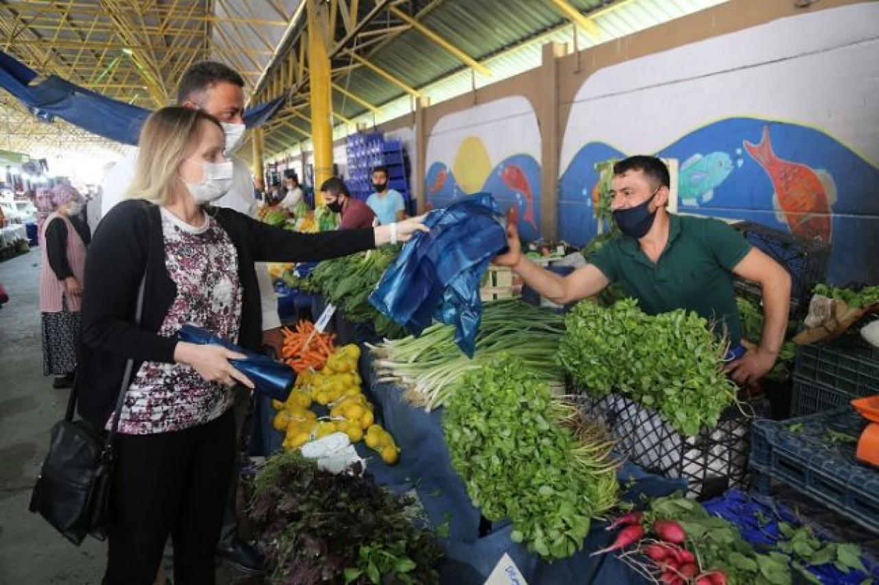 Büyükçekmece pazarlarında çevreci uygulama