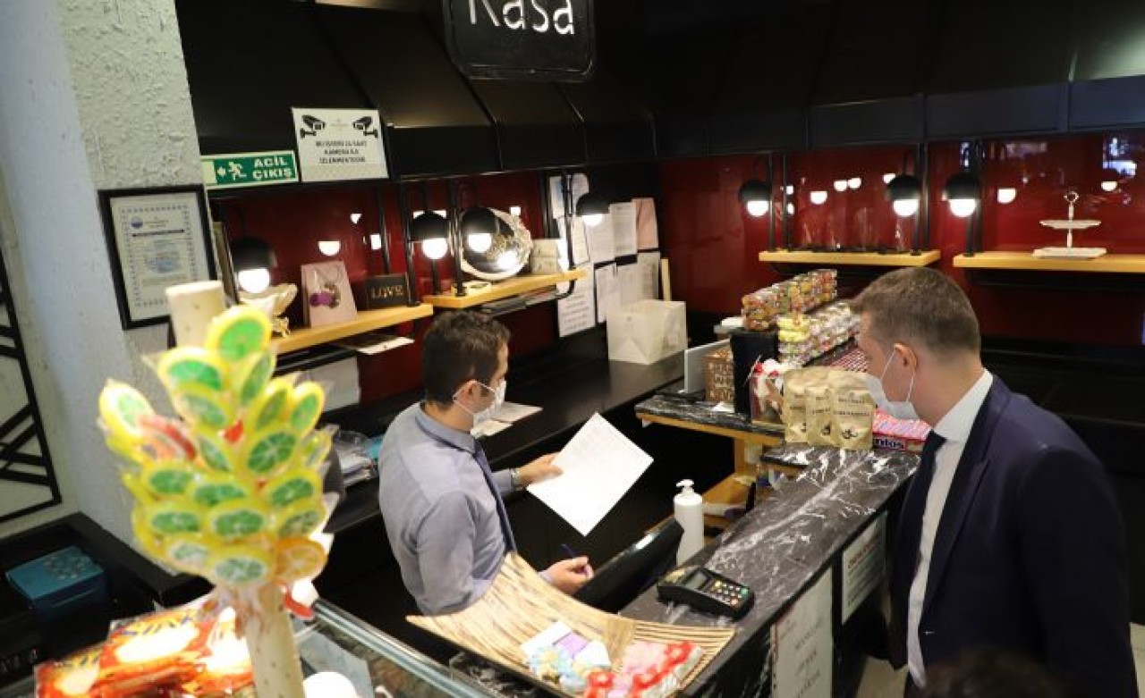 Büyükçekmece’deki işletmelere Covid-19 denetimi