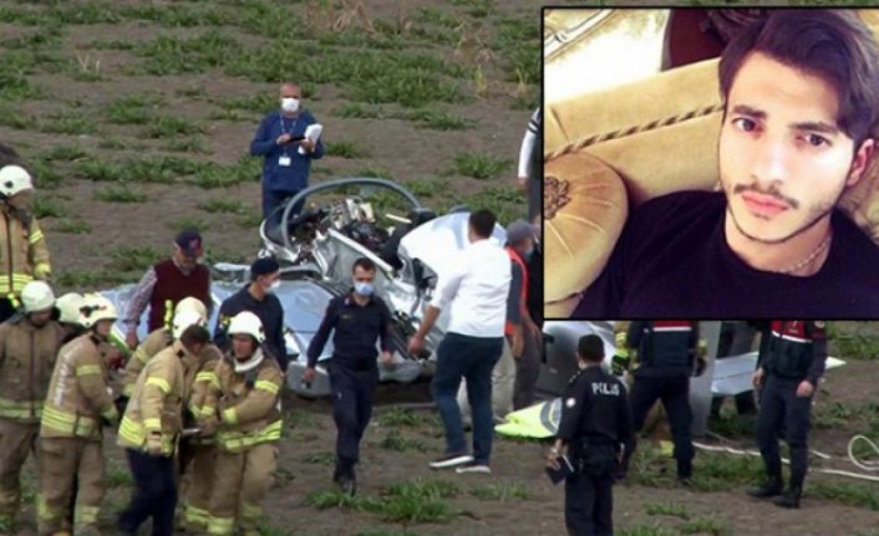 Büyükçekmecede düşen eğitim uçağının pilotu hayatını kaybetti