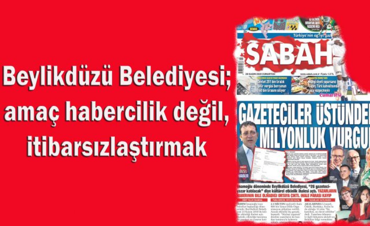 Beylikdüzü Belediyesi; amaç habercilik değil, itibarsızlaştırmak