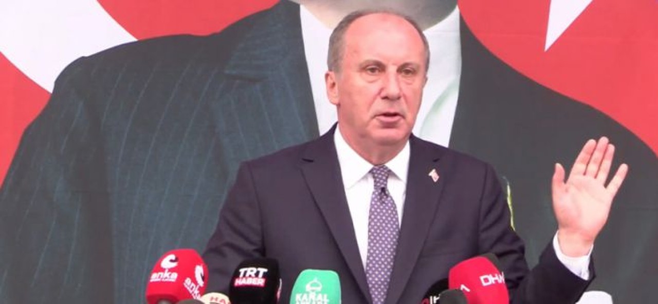 Muharrem İnce CHPden istifa etti: CHPye oy vermek istemeyenlere Seçenek sunuyorum..
