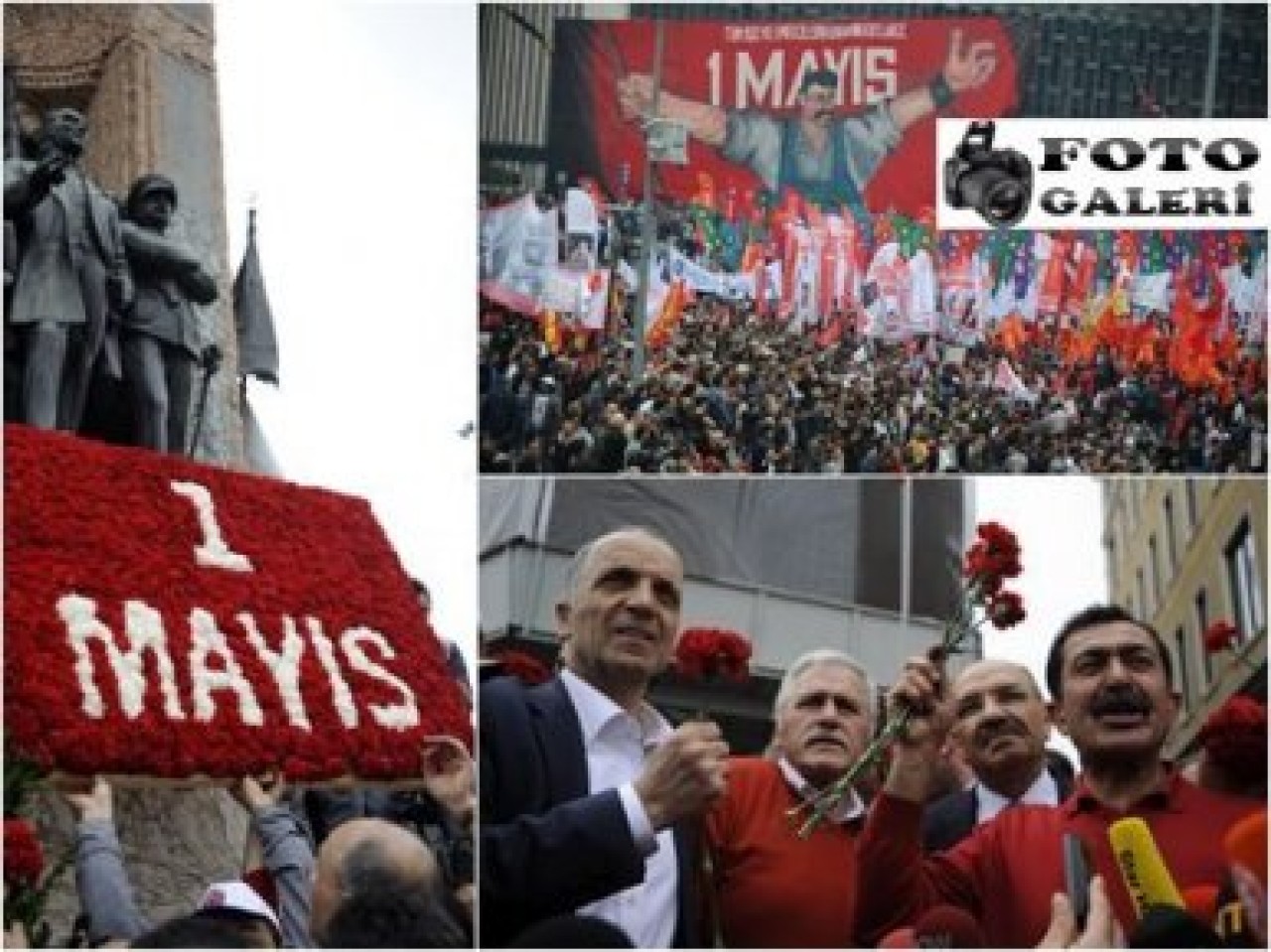 Taksim işçilerini uğurluyor