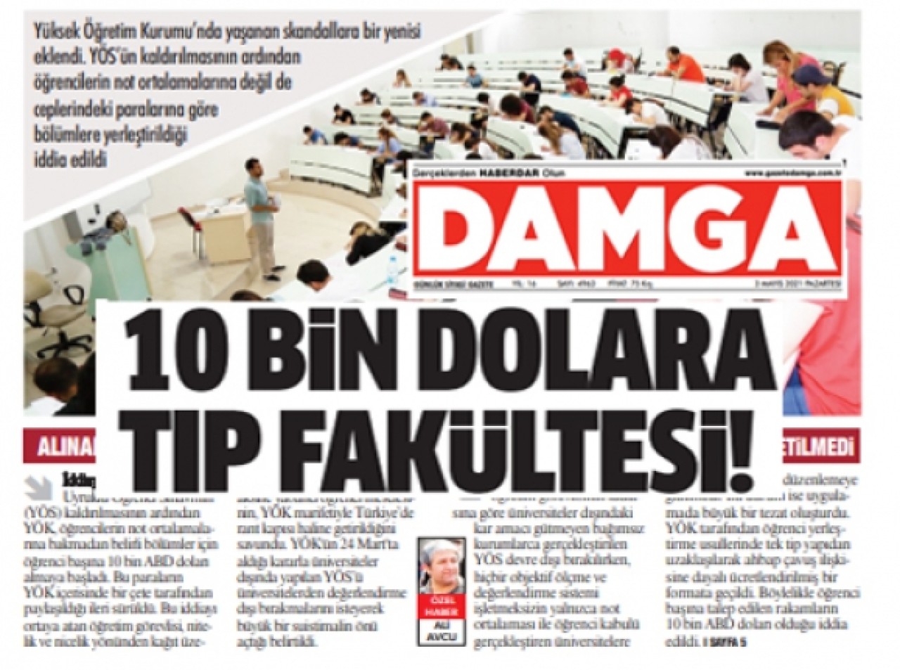 10 bin dolara tıp fakültesi!