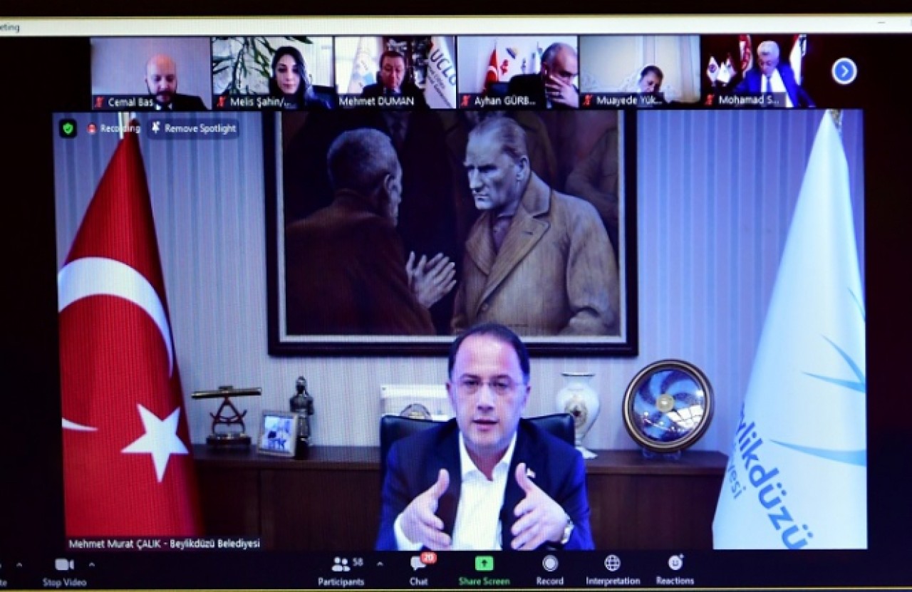 UCLG-MEWA Yönetim Kurulu Toplantısı, çevrimiçi olarak gerçekleşti