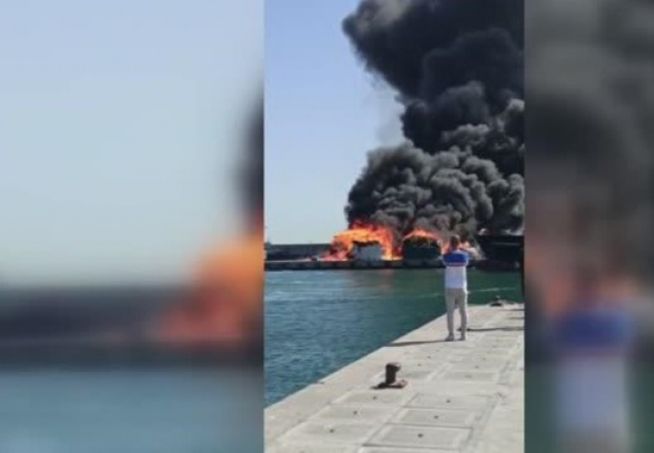 Gürpınar Su Ürünleri Halinde yangın