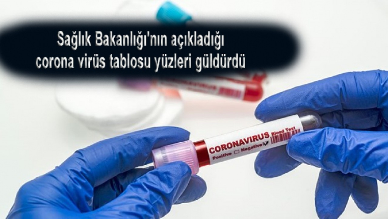 Sağlık Bakanlığının açıkladığı corona virüs tablosu yüzleri güldürdü
