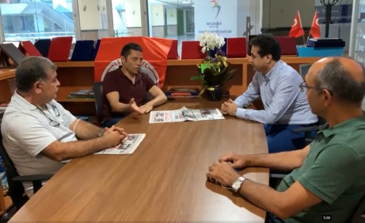 Deva Partisi Esenyurt İlçe Başkanı Halis Kahriman İGD Başkanı Mehmet Merti ziyaret etti.