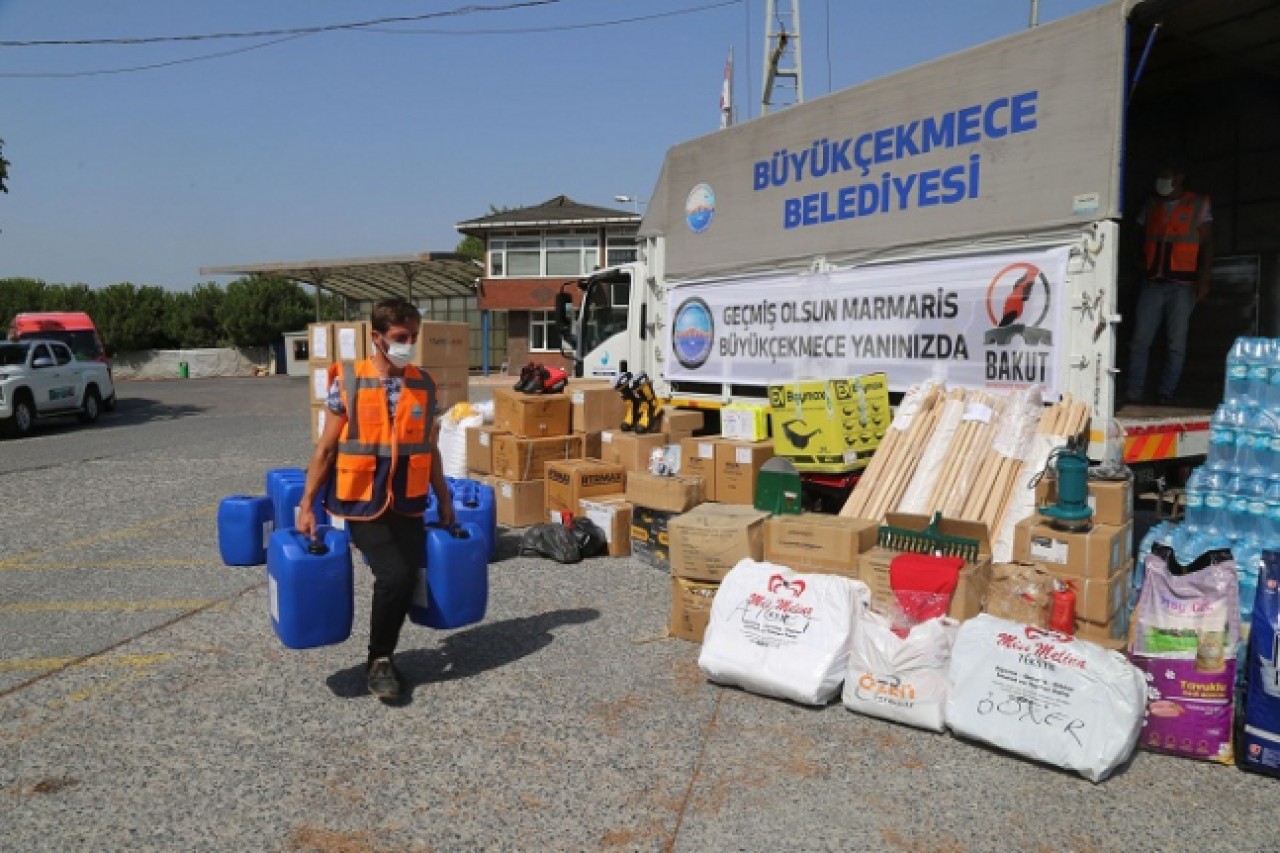 Büyükçekmece’den Marmaris’e destek