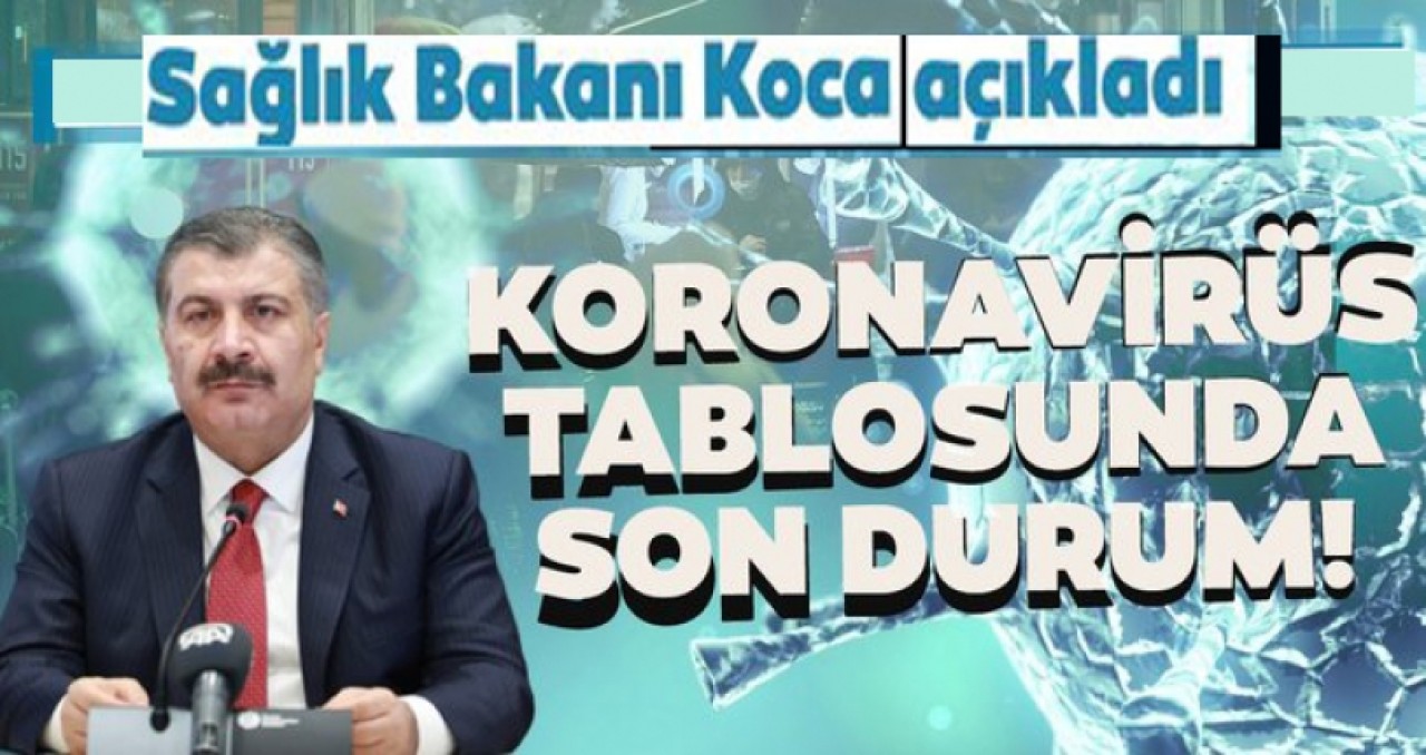 TÜRKİYEDE KORONAVİRÜS SON DURUM