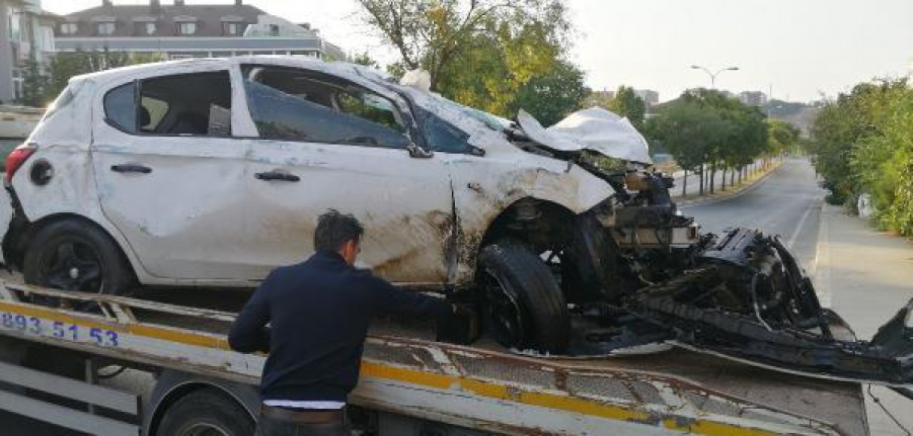 Beylikdüzünde otomobiliyle markete girdi