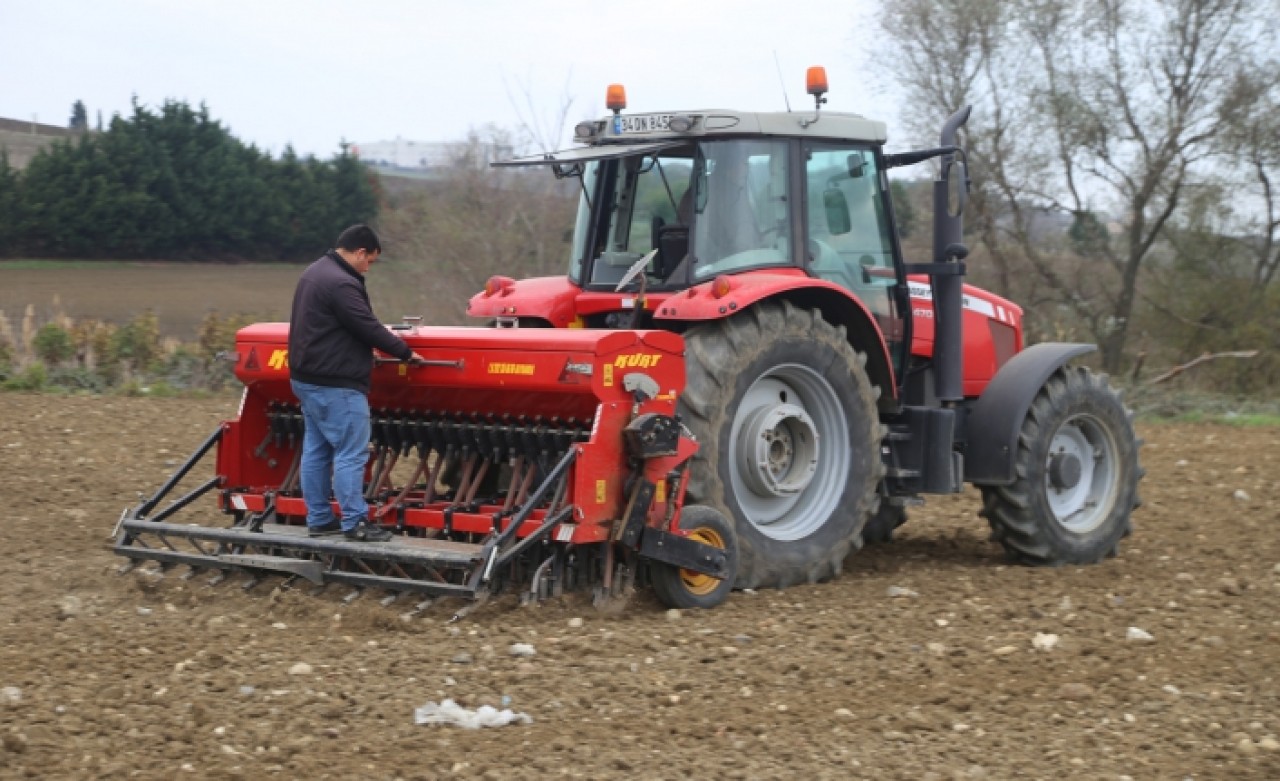 Büyükçekmece’de makarnalık buğdayın ilk ekimi yapıldı