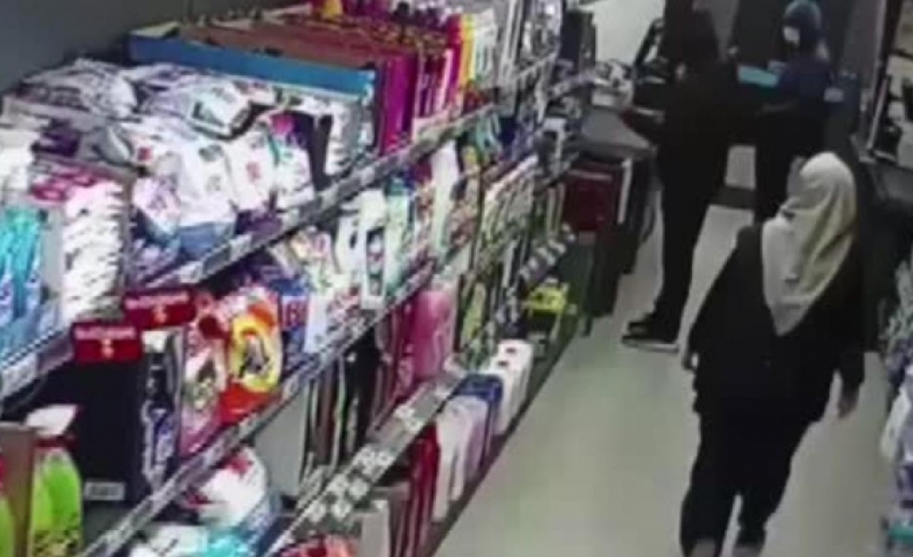 Avcılarda markette korku dolu anlar kamerada