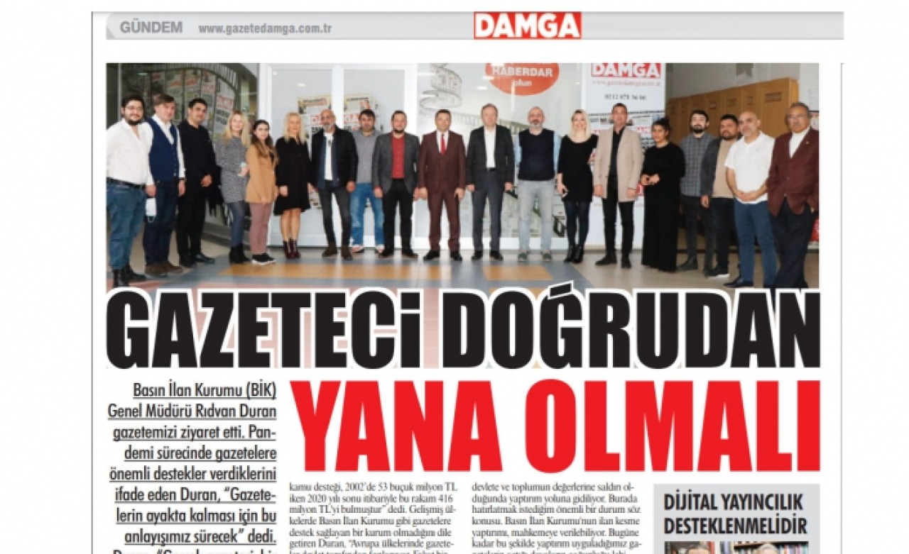 Rıdvan Duran: Gazeteci doğrudan yana olmalı