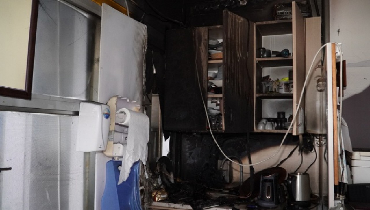 Zabıta noktasını yakmak istedi