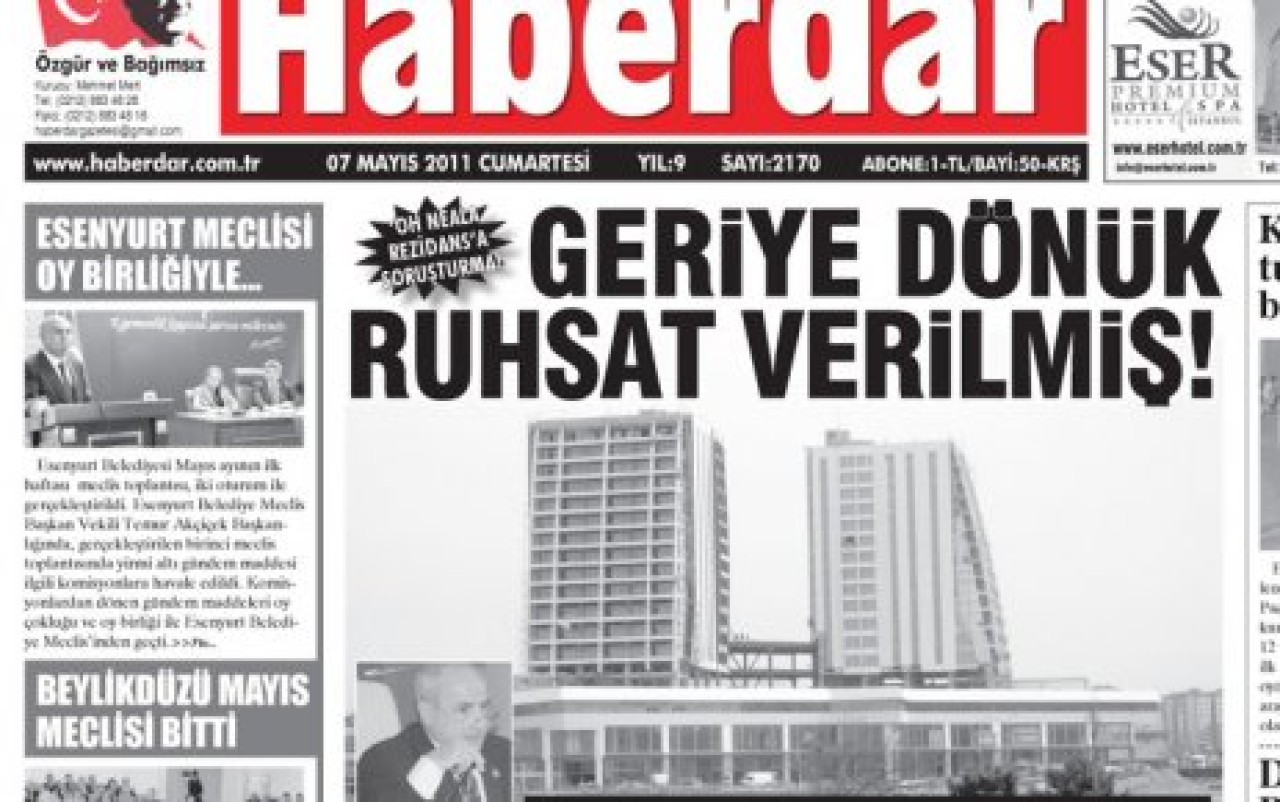 BÜYÜKÇEKMECE'DE HİLELİ RUHSAT!