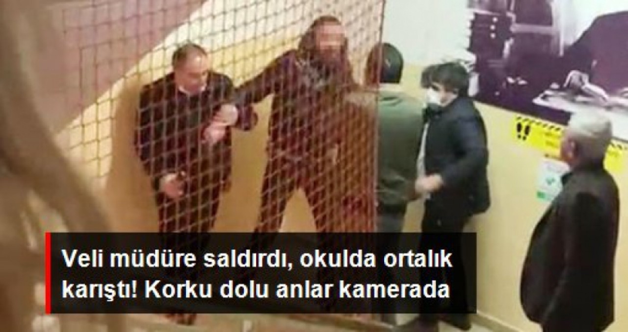 Veli müdüre saldırdı, okulda ortalık karıştı!