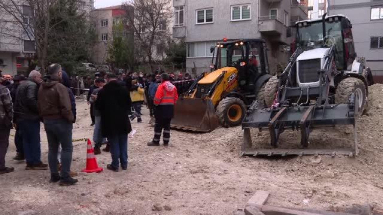 Avcılarda inşaat alanında göçük