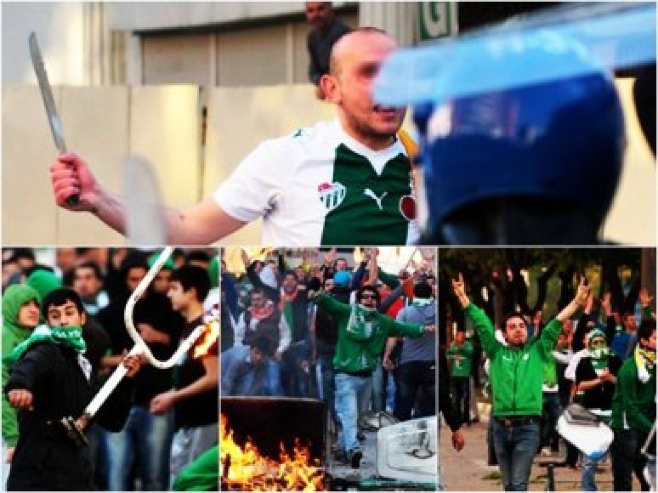 Taraftarlar polisle çatıştı!