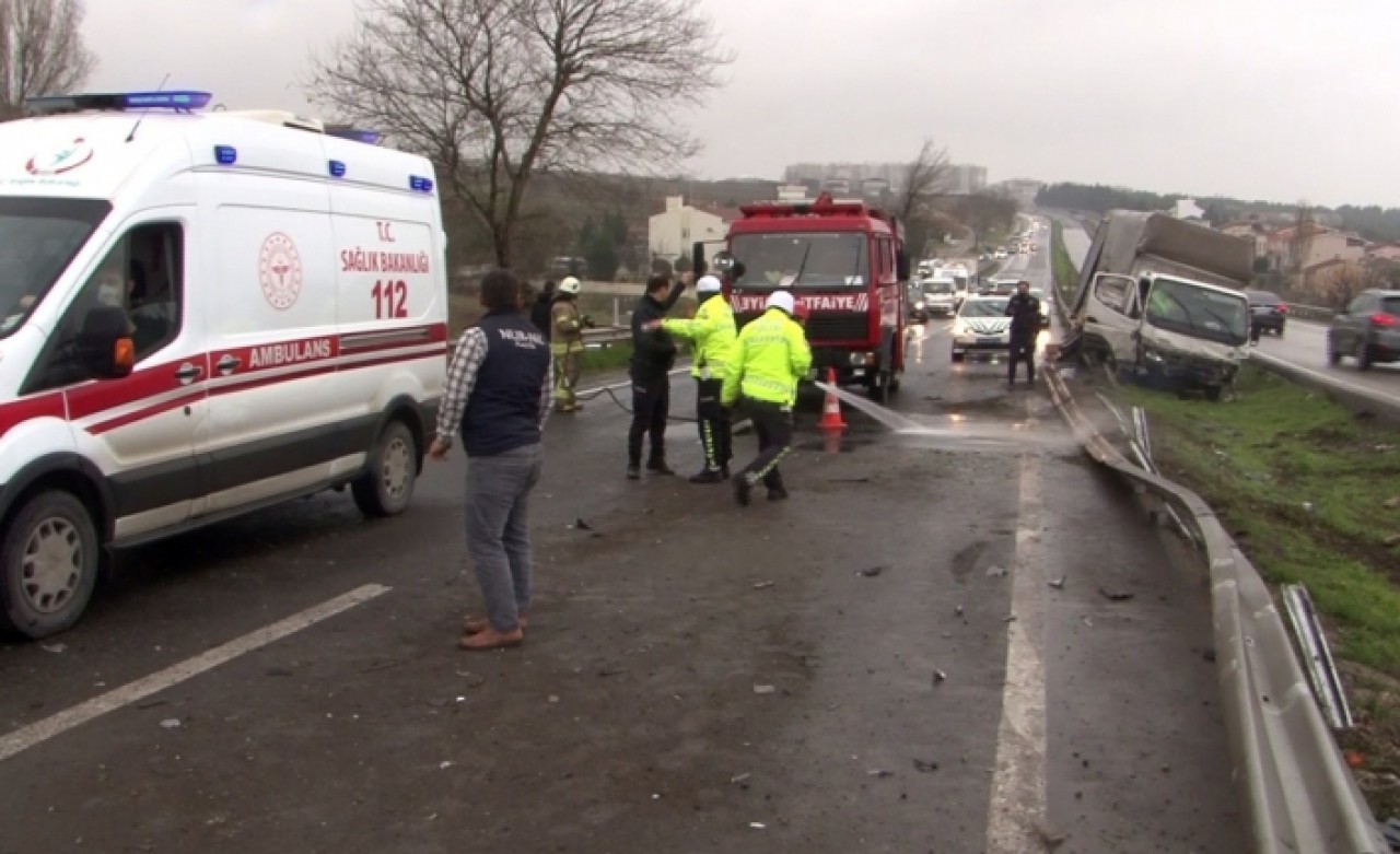 Büyükçekmecedeki trafik kazasında 1 kişi yaralandı