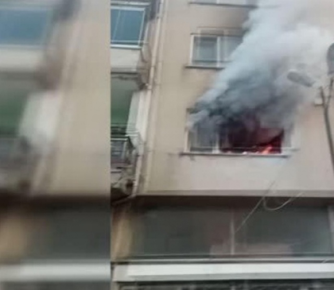 Büyükçekmecede korkutan yangın