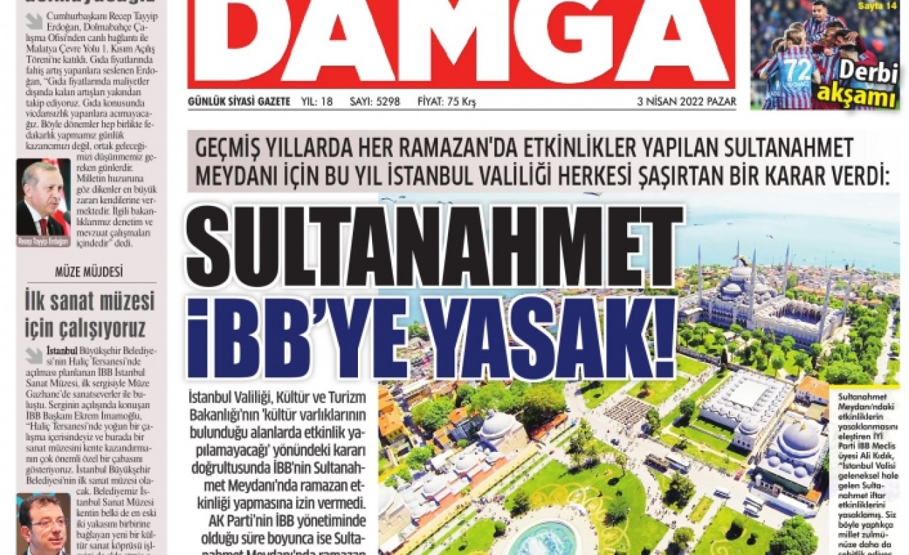 İBBnin etkinlik yapmasına izin verilmemişti: Valilikten Sultanahmet açıklaması