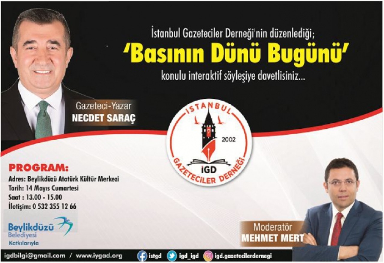 İGD söyleşide Necdet Saraçı ağırlıyor...