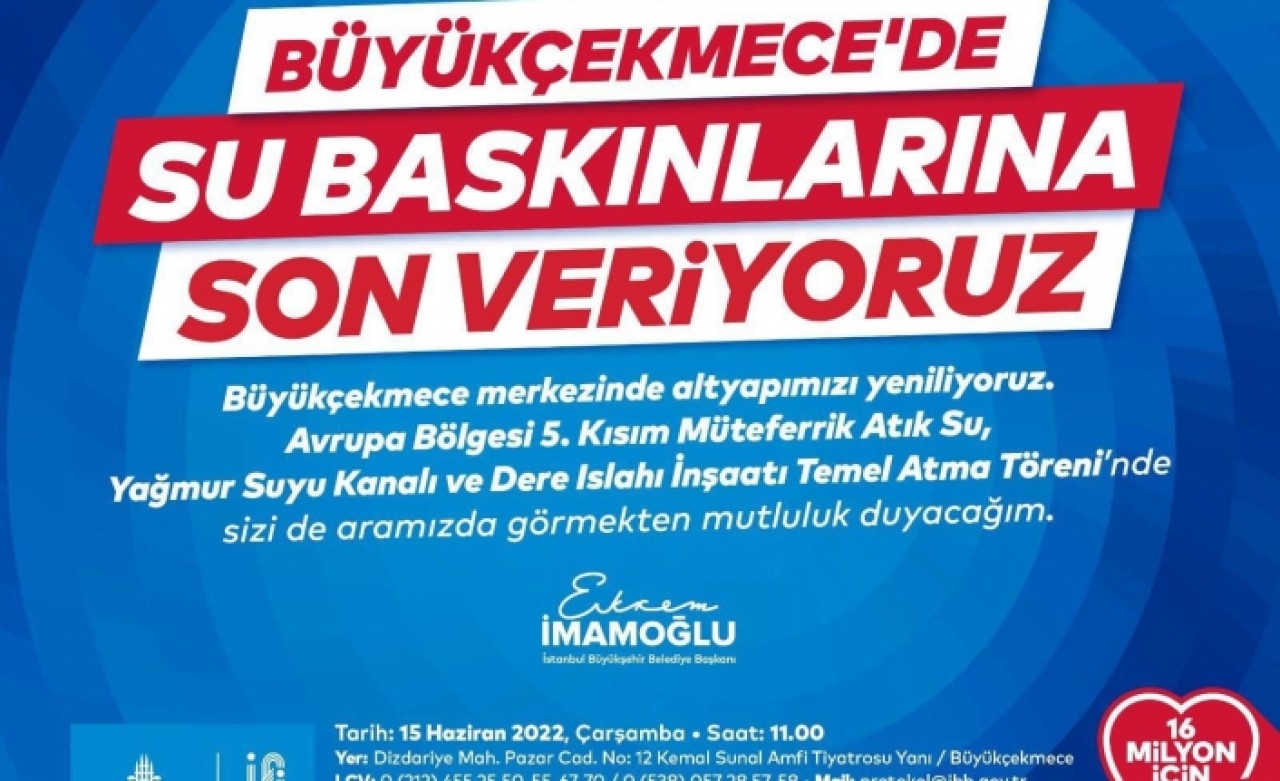 İmamoğlu ve Akgün Temel Atıyor