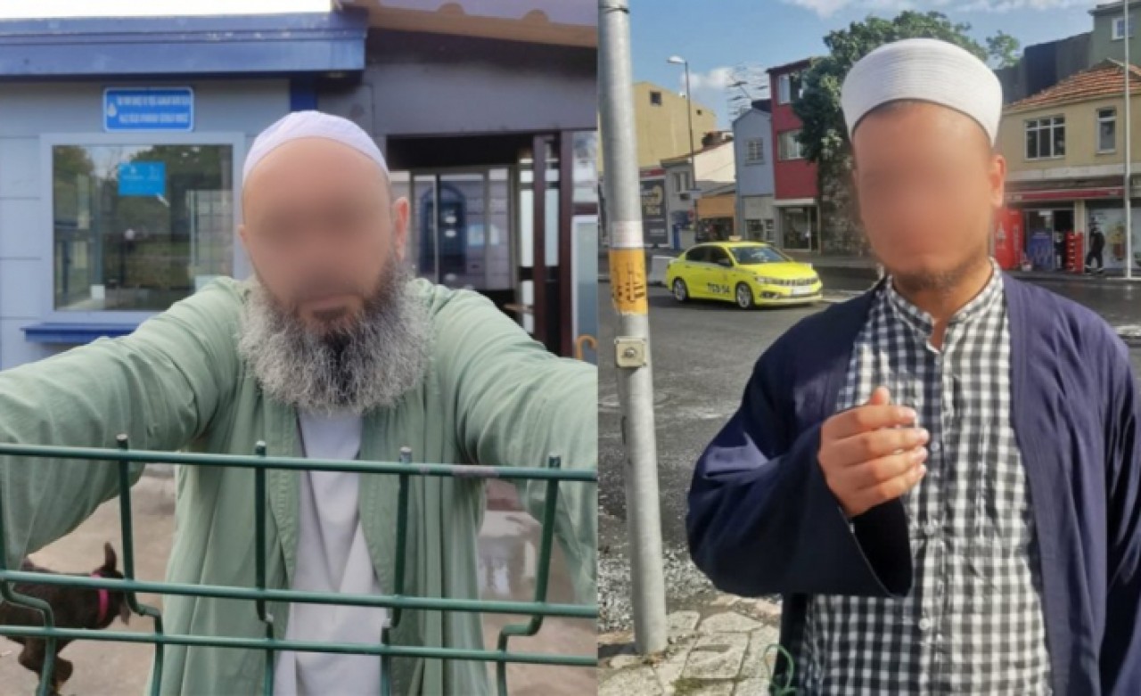 Parkta oturan nişanlı çifte sarıklı ve cübbeli kişiler saldırdı