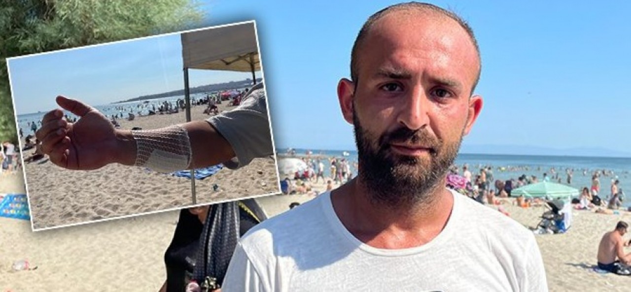 Vakaya müdahale eden cankurtarana döner bıçağıyla saldırdı