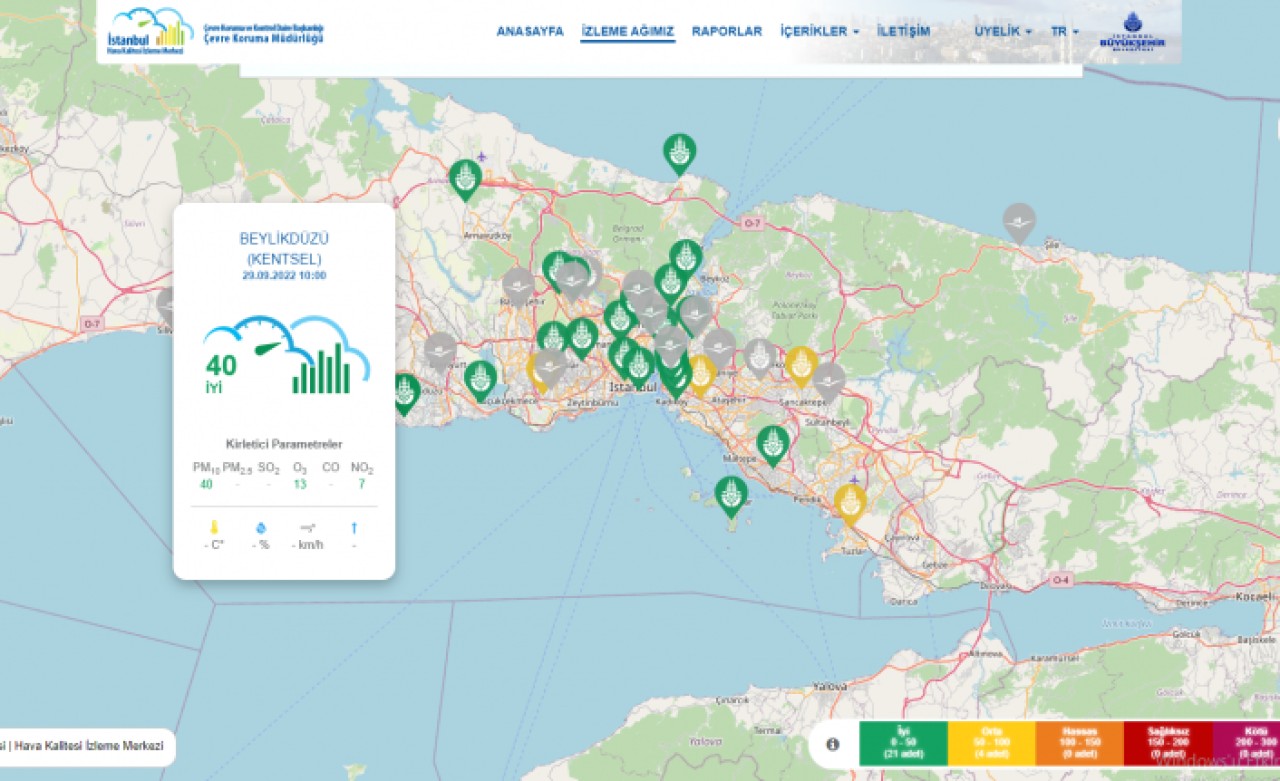 BEYLİKDÜZÜ’NÜN HAVA KALİTESİ KONTROL ALTINDA