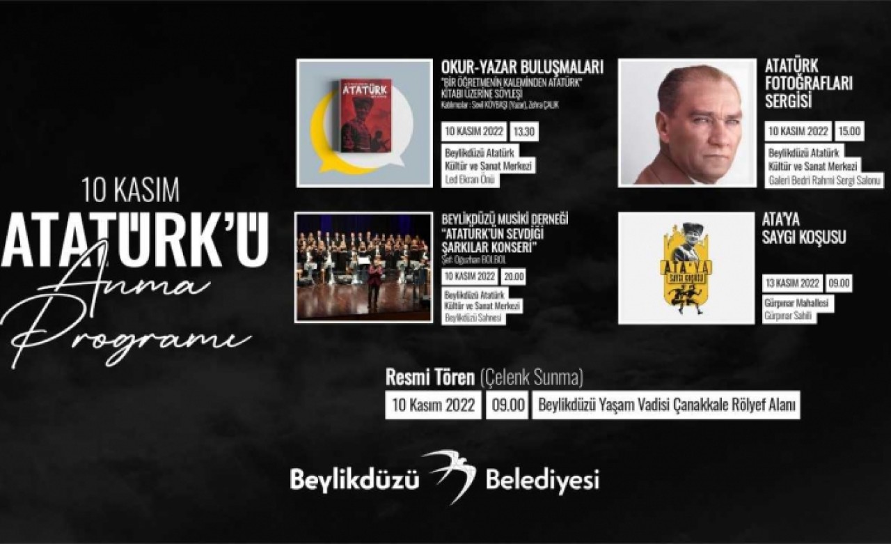 ULU ÖNDER ATATÜRK, 10 KASIMDA BEYLİKDÜZÜ’NDE ANILACAK