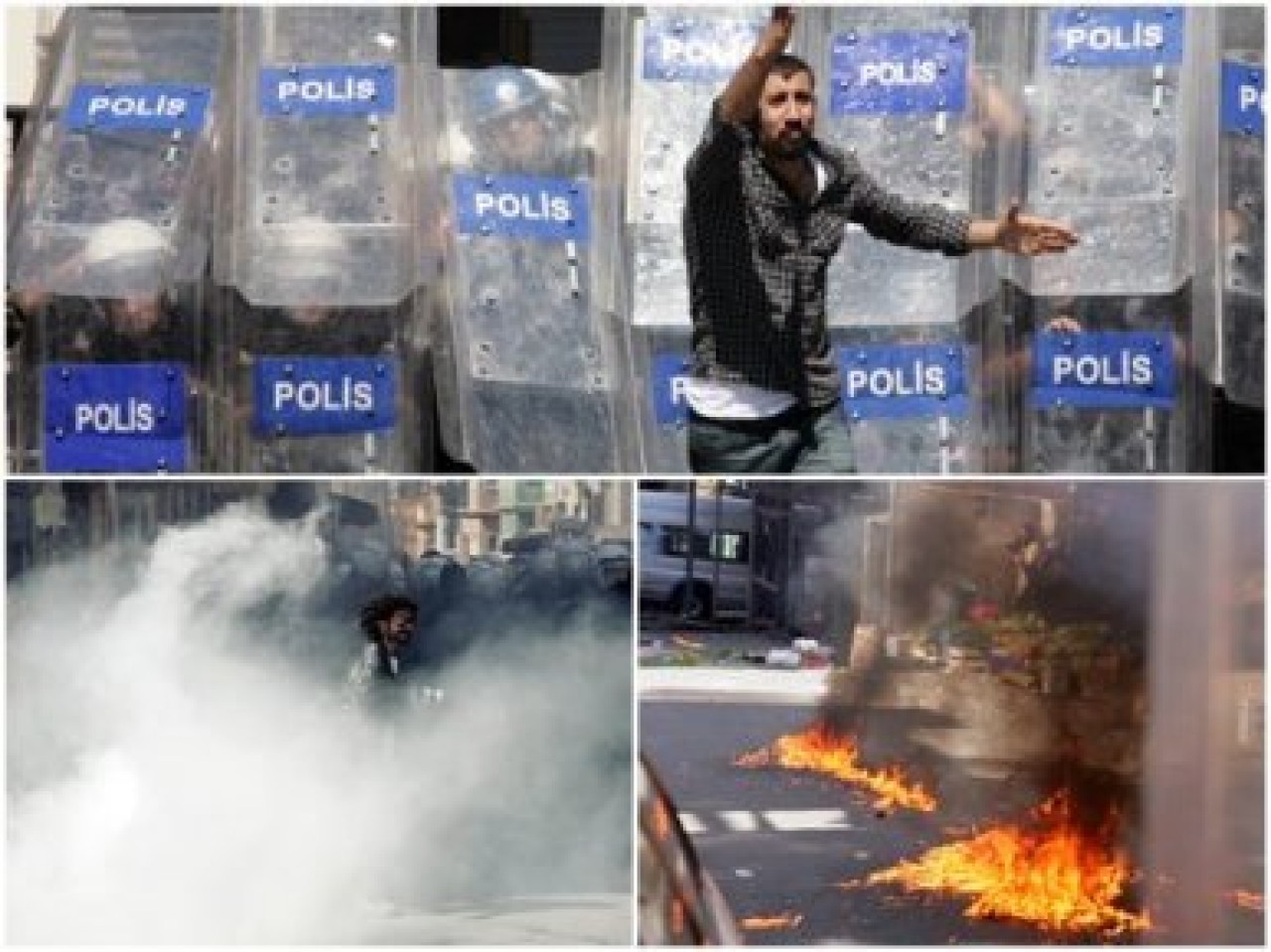 Taksim'de polis ve BDP'liler çatıştı
