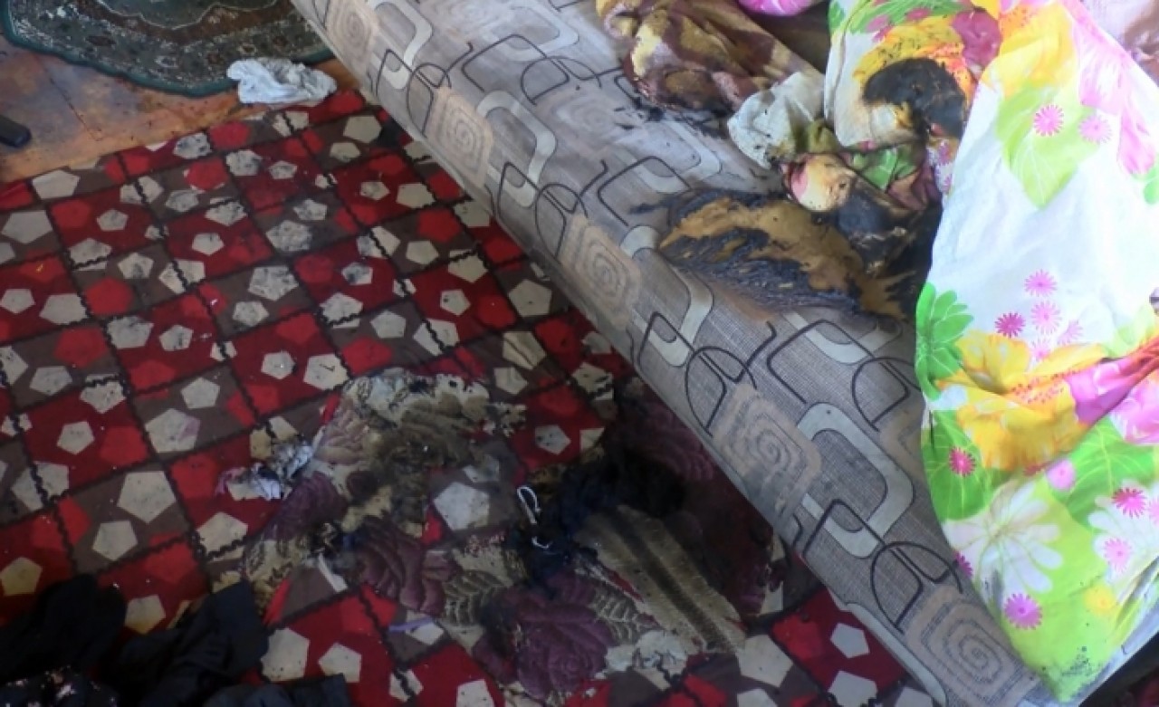 Kiracı benzin döküp yaktı!