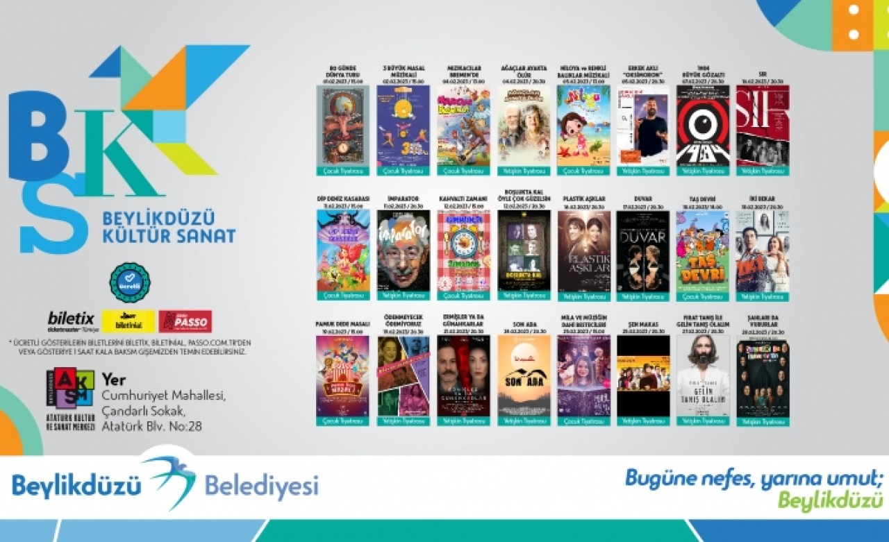 KÜLTÜR SANAT ETKİNLİKLERİ ŞUBAT AYINDA DA DOPDOLU