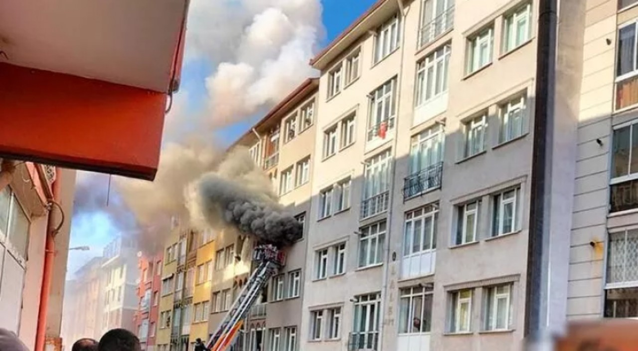 Depremden kurtuldu, geldiği Kütahyada yangında öldü