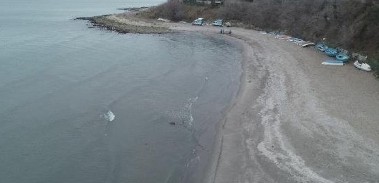 AVCILARDA DENİZ METRELERCE ÇEKİLDİ