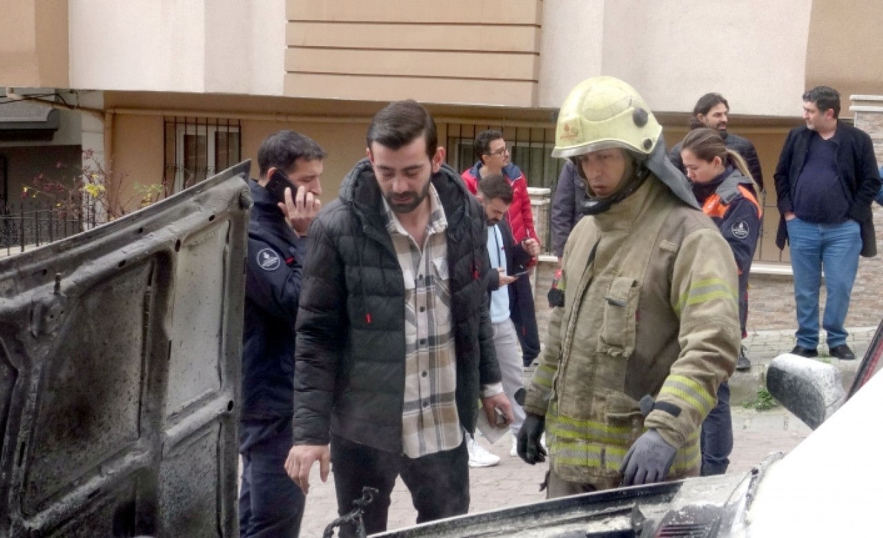 Araç sahibinin gözleri doldu