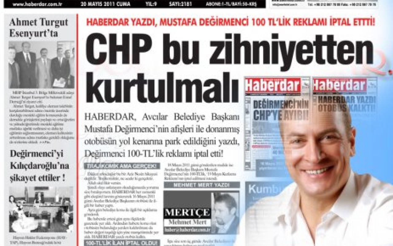 HABERDAR YAZDI REKLAM İPTAL OLDU!