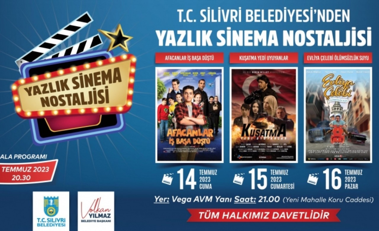 SİLİVRİ’DE YAZLIK SİNEMA HEYECANI BAŞLIYOR