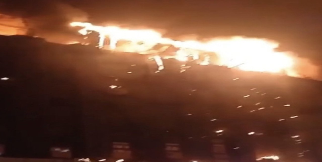 Tekstil atölyesinde korkutan yangın