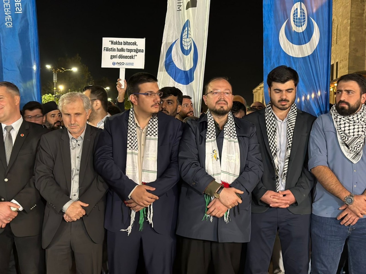 Filistin halkına destek mitingi