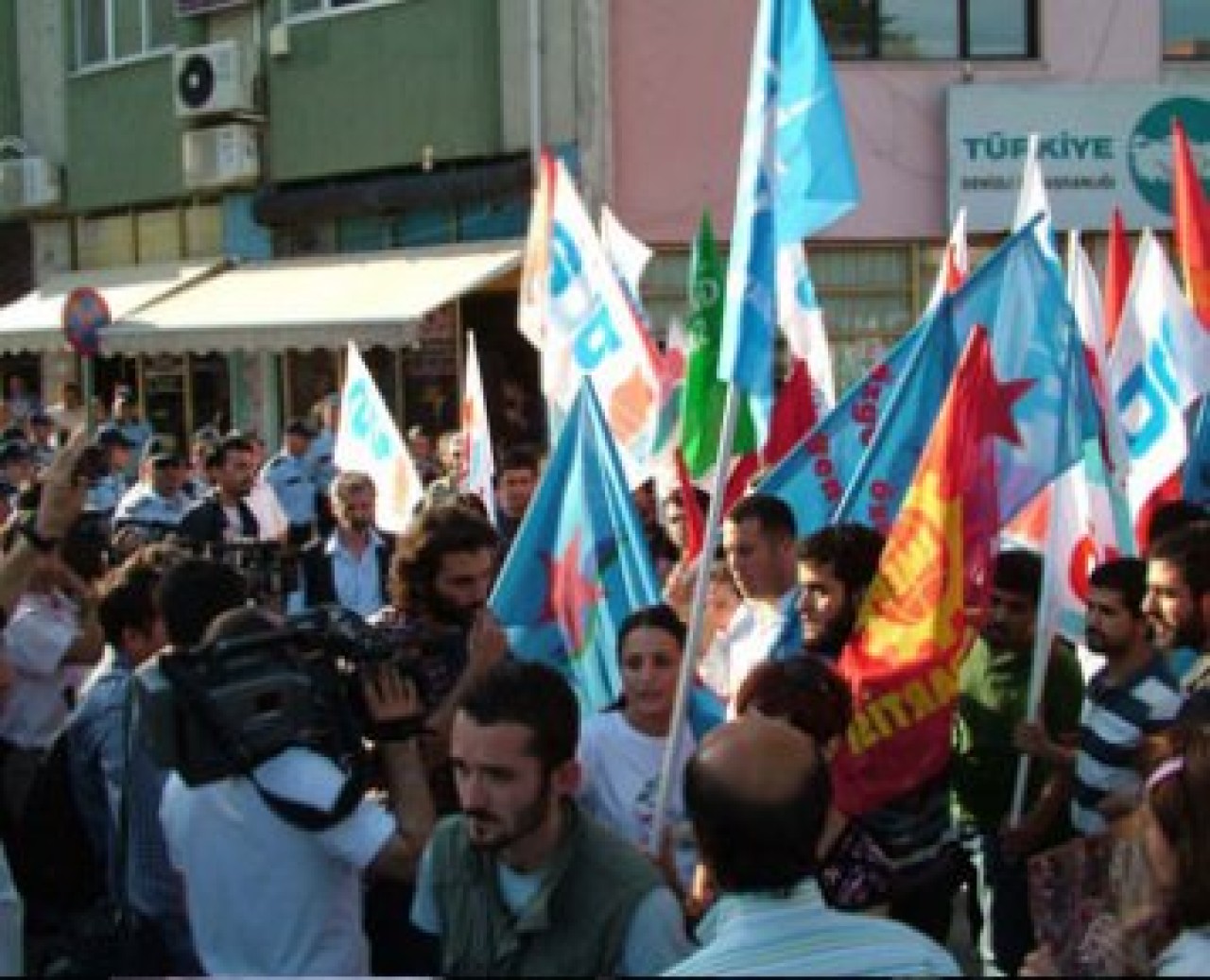 Denizli'de Hopa protestosu