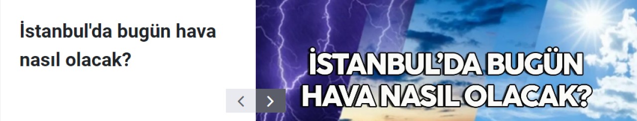 15 Aralık 2023 Cuma İstanbul hava durumu, hava bugün nasıl olacak?