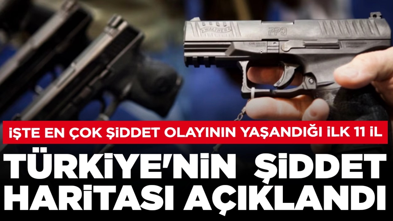 Silahlı şiddet haritası açıklandı: İşte sadece bir olayla Türkiye'nin en sakin şehri